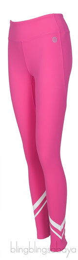 Printed Stretch-Jersey Leggings Pink