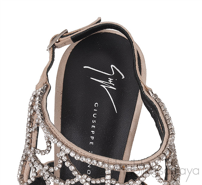 Spider Web Crystal Sandals