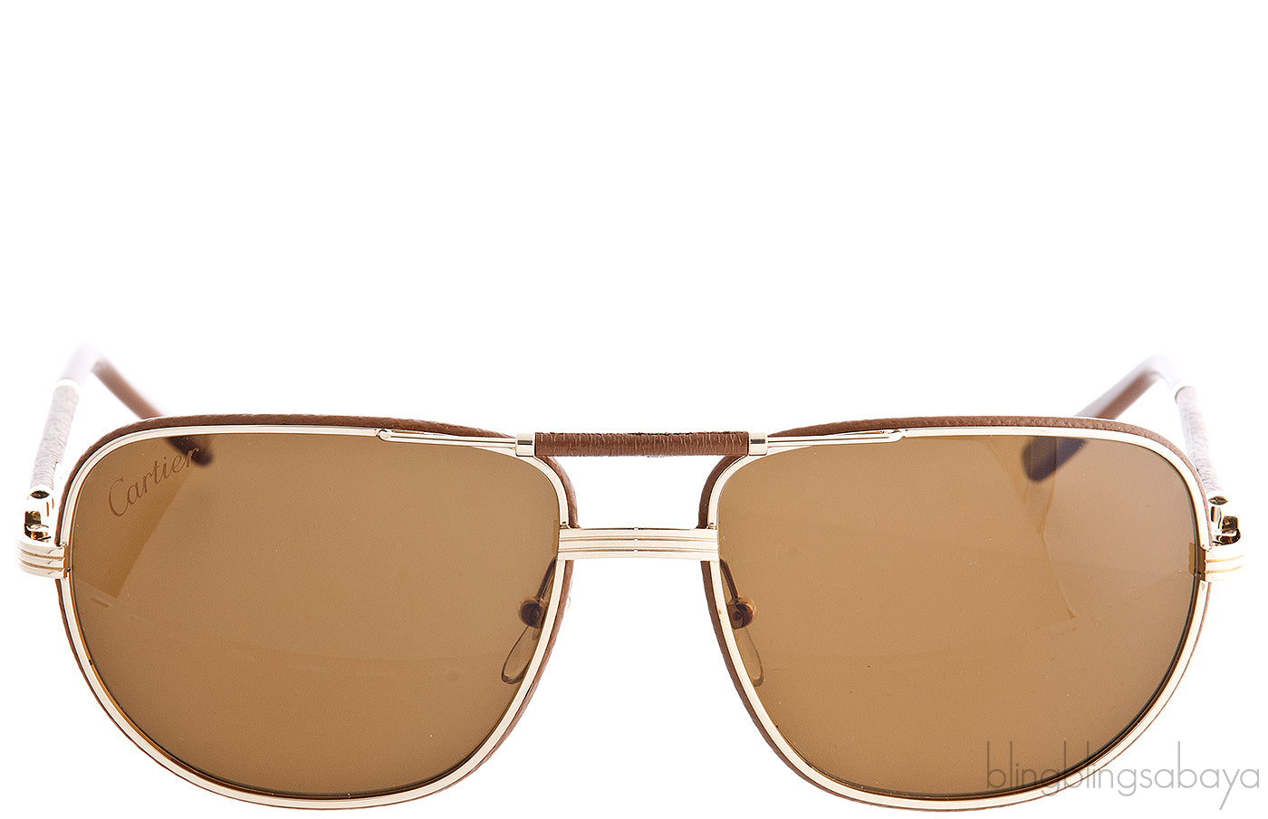 Brown 140 Gold Sunglasses