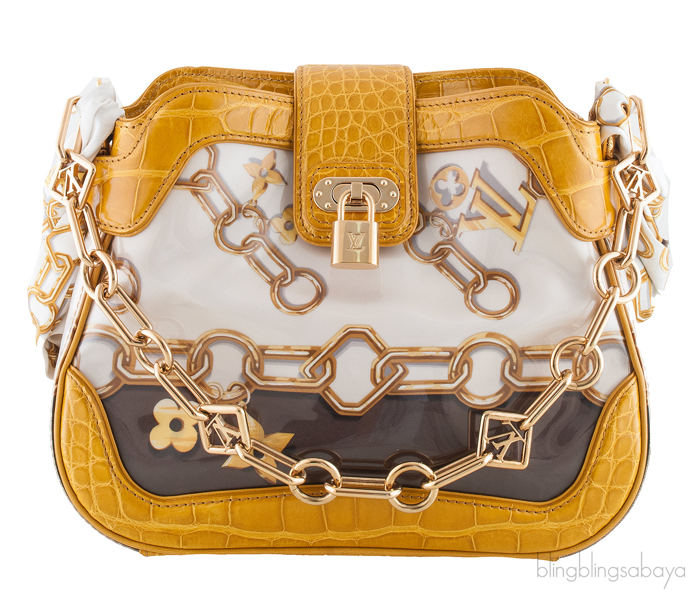 Legend Chain Monogram Silk Bag