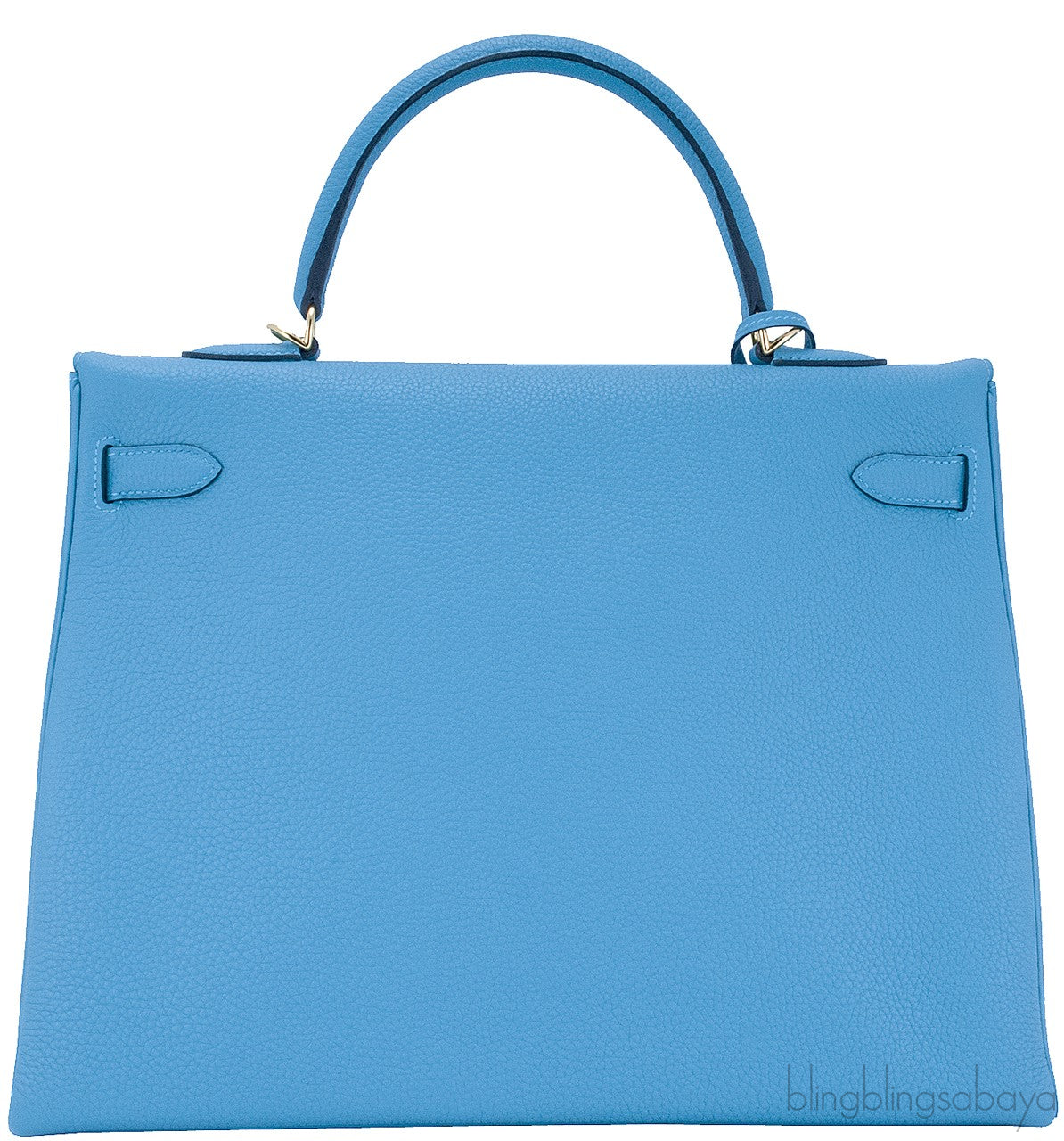 Kelly 35 Blue Turquoise Togo GHW