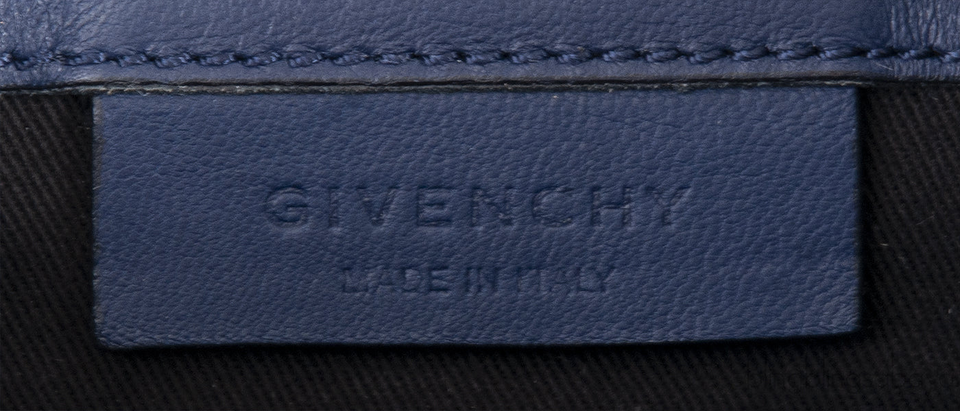 Blue Python Antigona Envelope Clutch