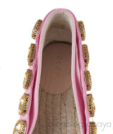 Pepita Pink Canvas Crystal Espadrille
