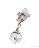 CC Pearl Drop Earrings