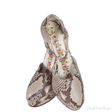 Gucci Natural Python Slingback Heels
