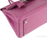 Birkin 25 Fuchsia Ostrich PHW