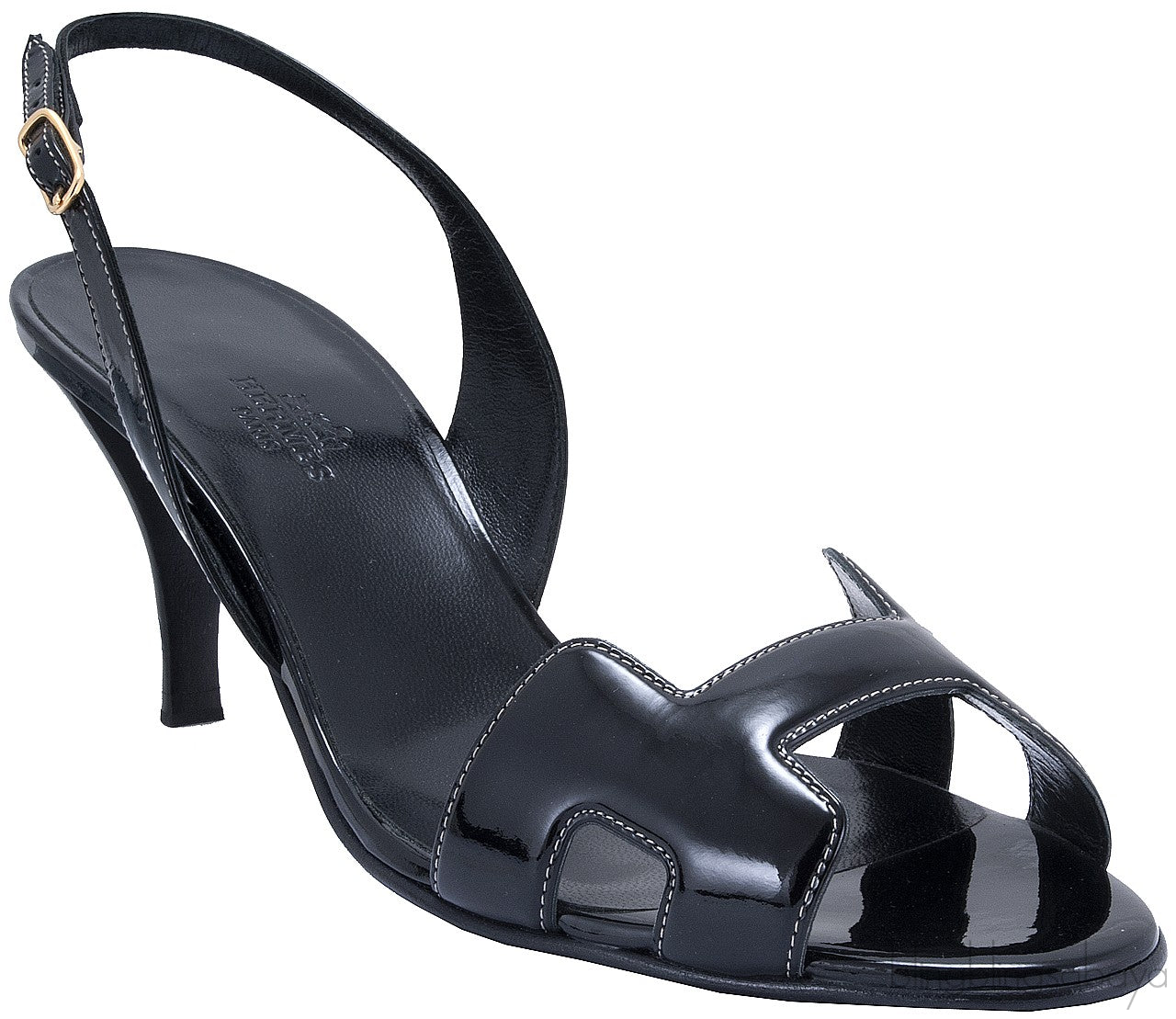 Night 70 Black Slingback Sandals