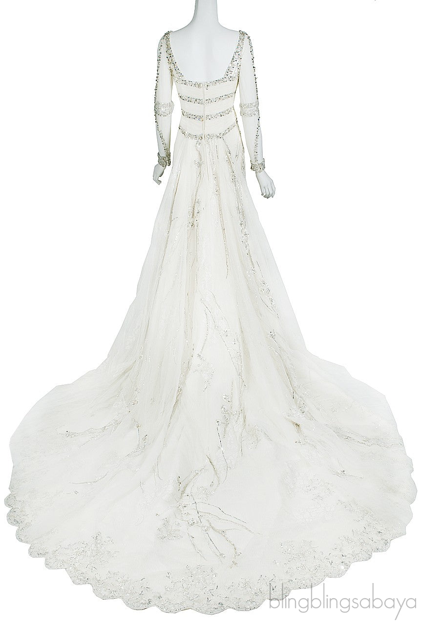 Crystal Embellished Wedding Dress