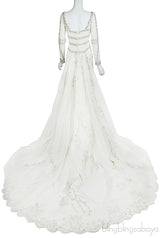 Crystal Embellished Wedding Dress