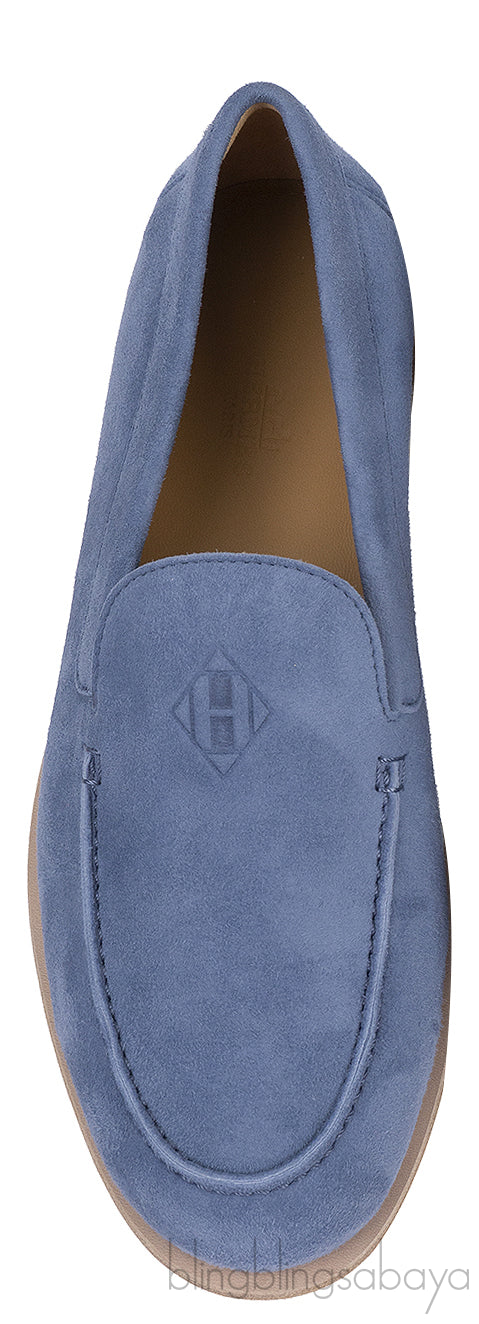 Hermes Low Loafer Blue Jean