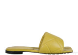 Bottega Veneta Apple Green BV Rubber Lido Sandals
