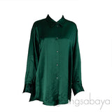 dMn Chloe Green Oversized Shirt