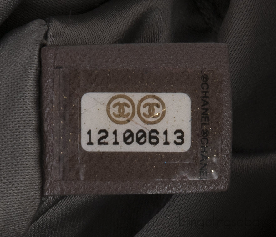 Metallic Gold Perforated Drill Flap Bag