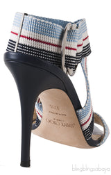Stripe Multi-color Strappy Sandals