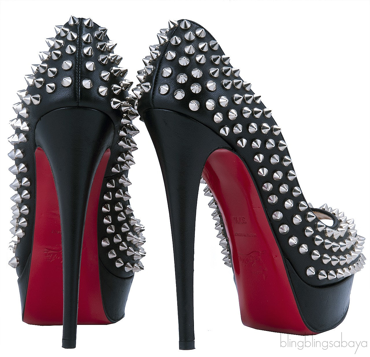 Lady Peep Toe Spikes 150 Pump