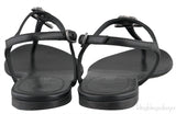 Black T-strap Thong CC Sandals