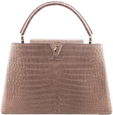 Taupe Capucines Crocodile MM