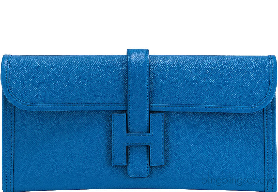 Jige Elan Clutch Blue Izmir