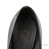 Patent Black Peep Toe Heels