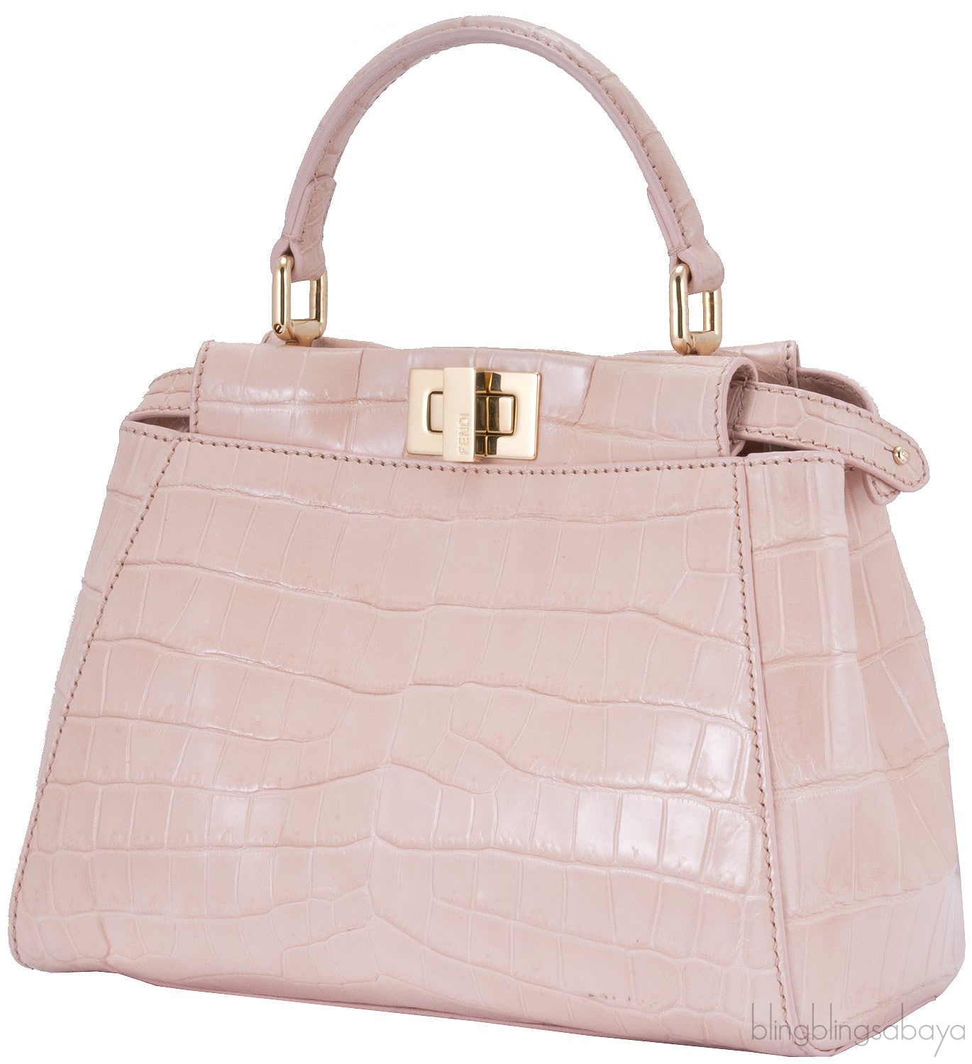 Mini Baby Pink Crocodile Peekaboo