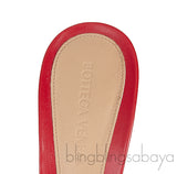 Red Stretch Leather Sandals