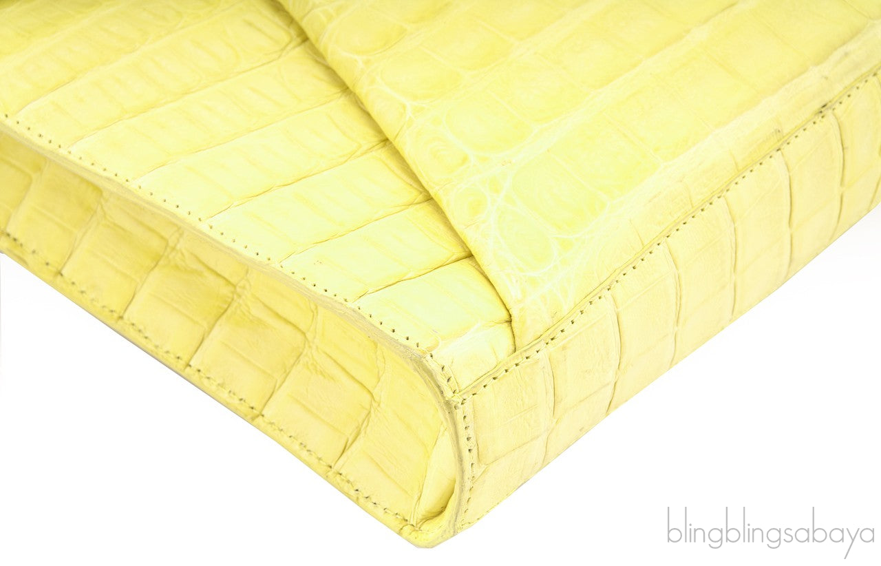 Crocodile Envelope Clutch