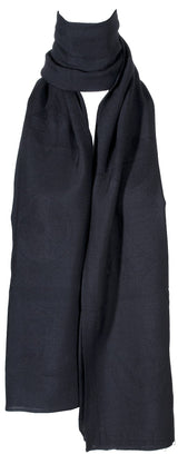 Logomania Black Cashmere Shawl