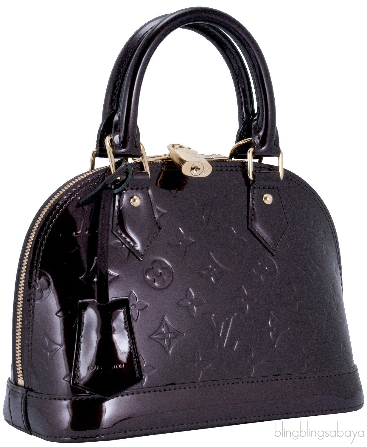 Alma BB Monogram Vernis Amarante