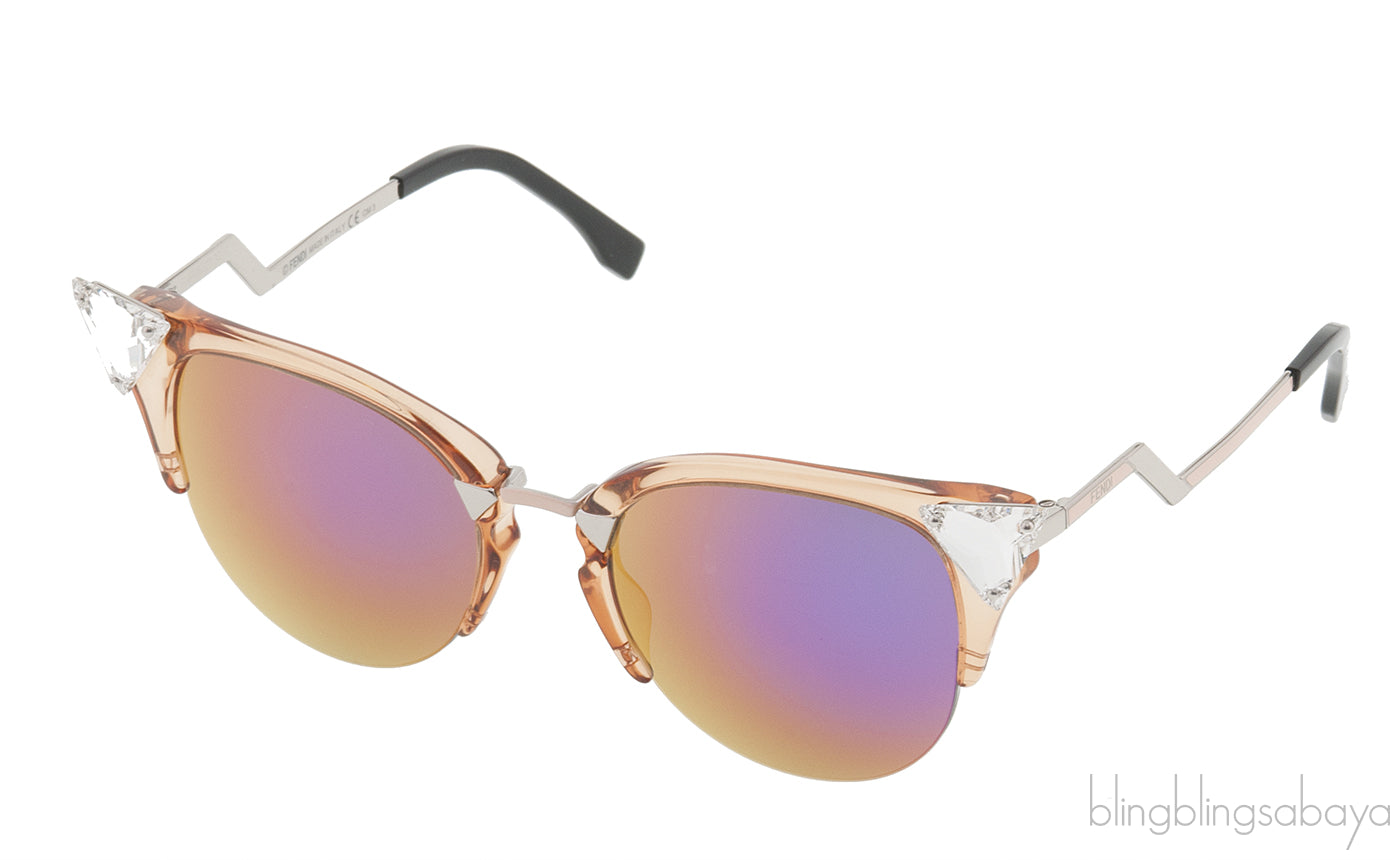 Fendi FF0041/s Peach Cat Eye Sunglasses