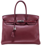 Birkin 35 Rouge Ash Swift PHW