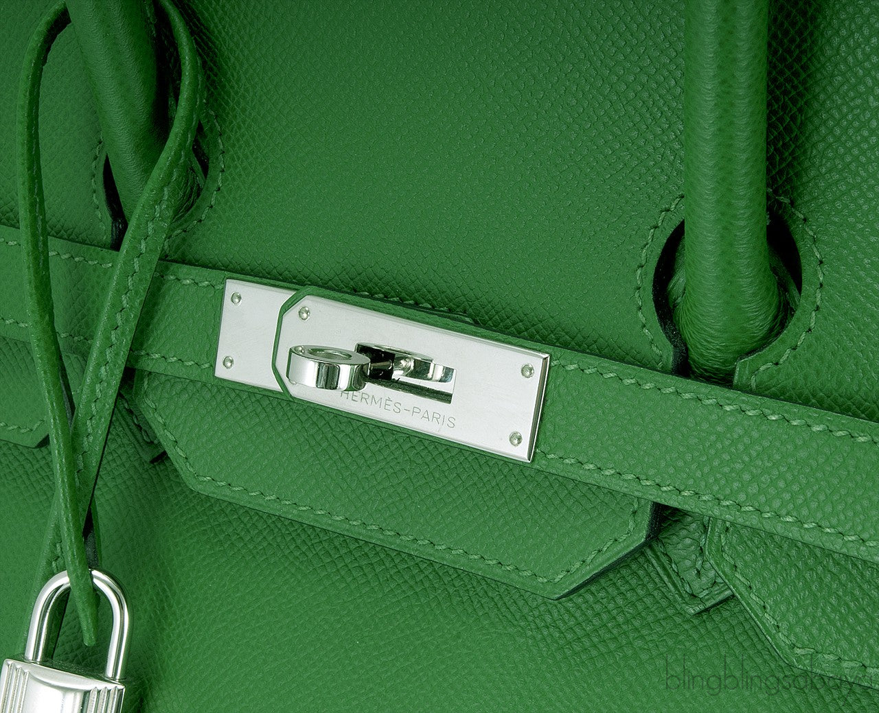 Birkin 35 Vert Bengale Epsom PHW