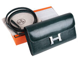 Constance To Go Vert Cypress Lizard Wallet