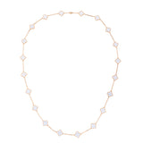 Van Cleef & Arpels Vintage Alhambra 20 Motifs Rock Crystal Long Necklace