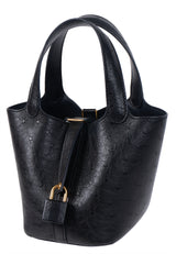 Hermes Picotin Lock 14 Black Ostrich Bag GHW
