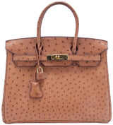Birkin 30 Cognac Ostrich GHW