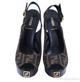 Monogram Slingback Sandals