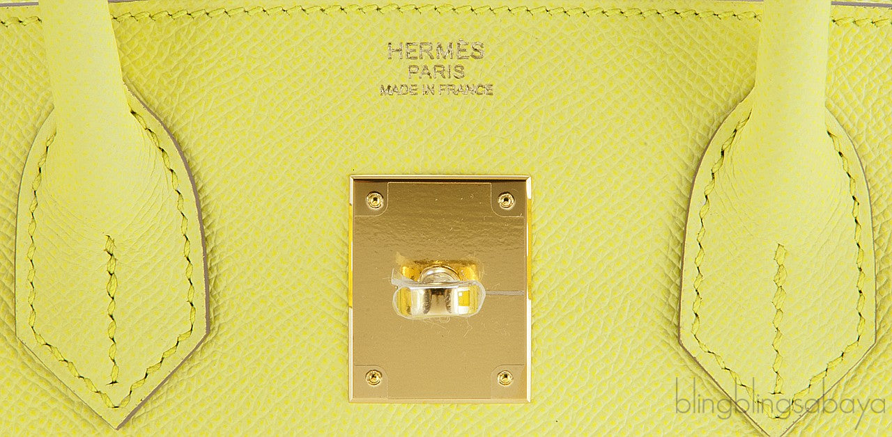 Birkin 30 Epsom Soufre