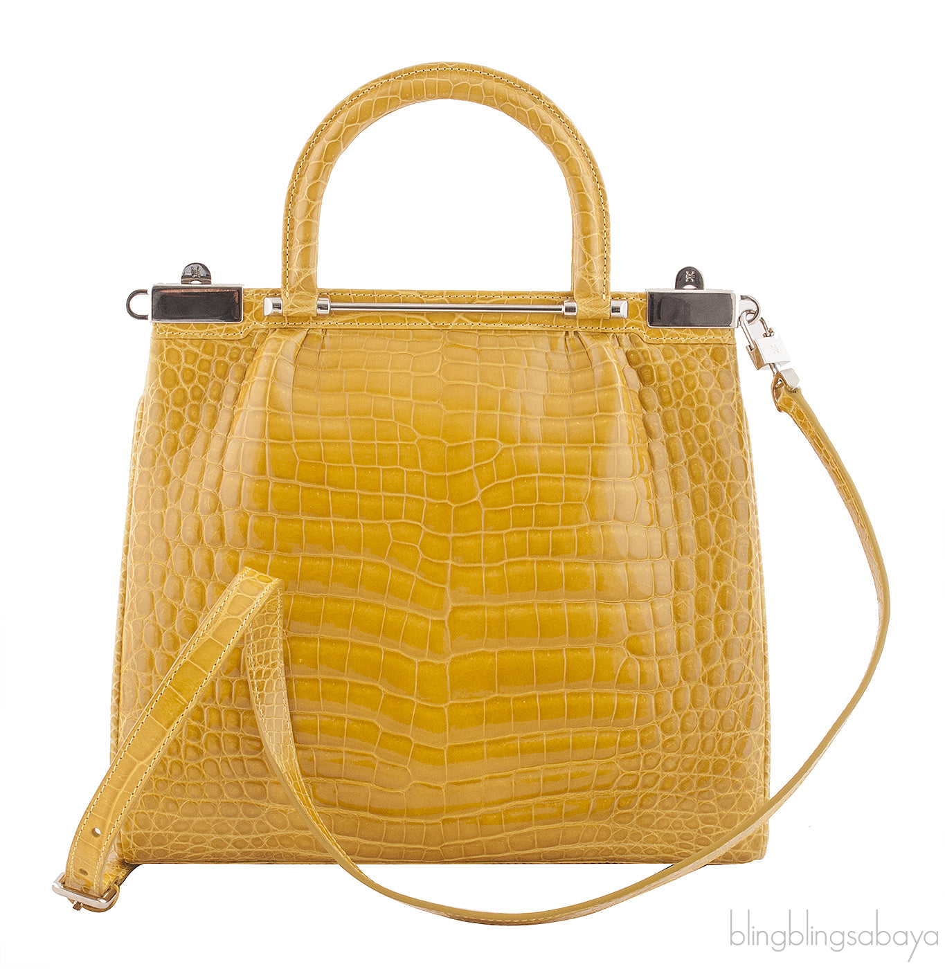 Crocodile Raffles Handbag