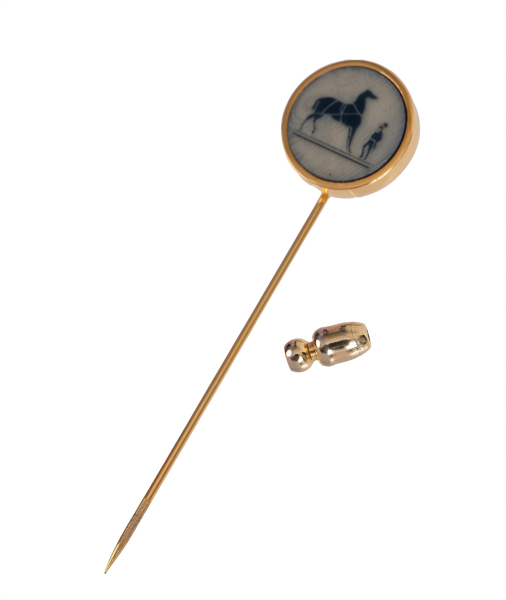 Hermes Corozo Pin Brooch