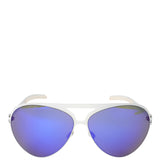 MYKITA & BERNHARD WILLHELM  White Blue Mirrored Lens Sunglasses
