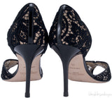 Jimmy Choo Black Flair Peep Sandals