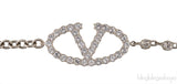 Light Gold Crystal Chain Belt