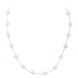 Van Cleef & Arpels Vintage Alhambra 20 Motifs Rock Crystal Long Necklace