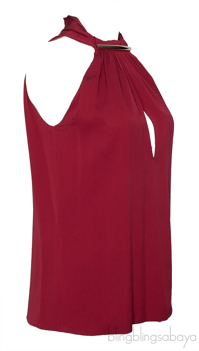Sleeveless Halter Neck Top