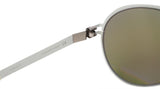 MYKITA & BERNHARD WILLHELM  White Blue Mirrored Lens Sunglasses