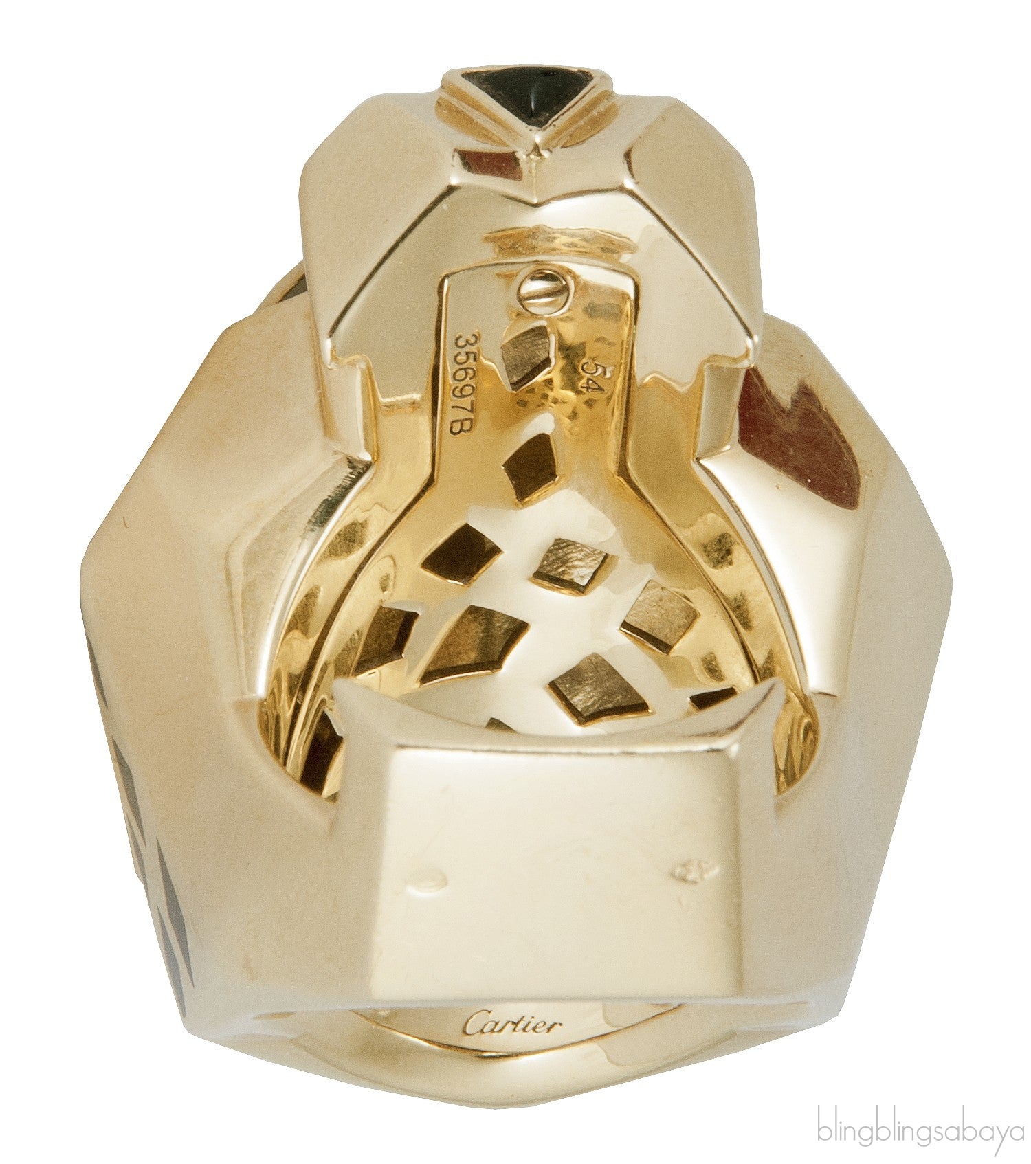 Yellow Gold Panthere Head Ring