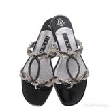 Gina Isabel Jewelled Flat