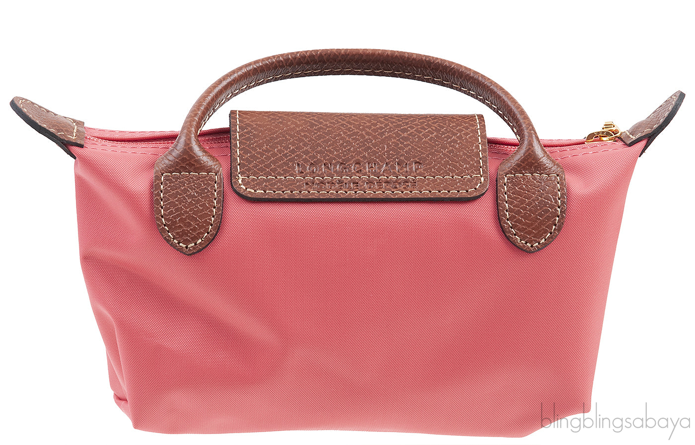 Le Pliage Coral Original Pouch with Handle