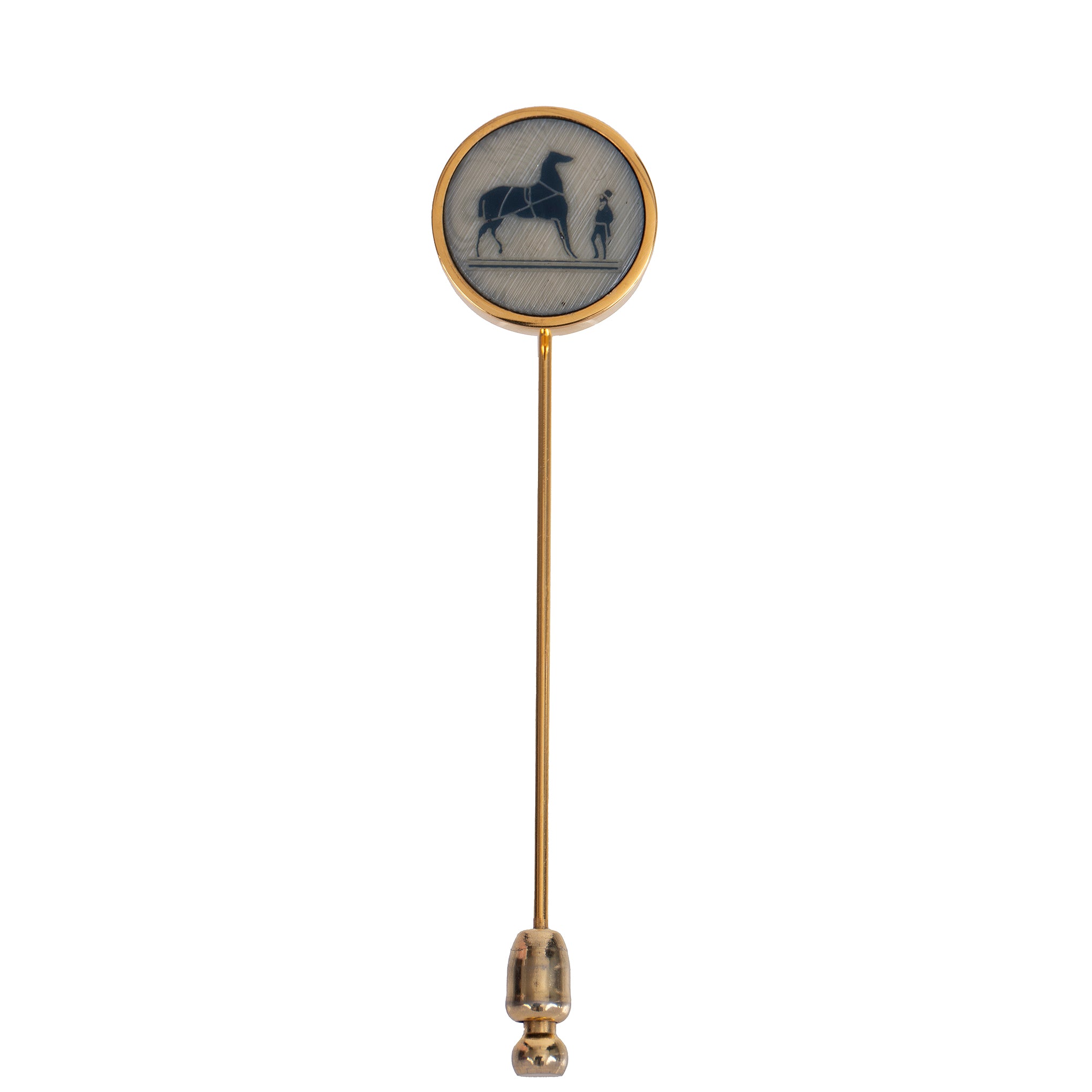 Hermes Corozo Pin Brooch