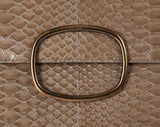 Roger Vivier Greyish Brown Python Shoulder Bag